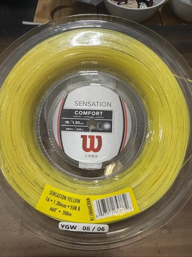 New Wilson Sensation 16g Multifilament. 200M Reel. Yellow Color.