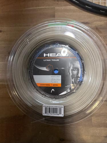 New Head Lynx Tour 17g 1.25 mm 660-ft Reel Champaign Color Better Than ALU POWER