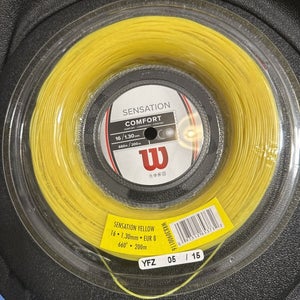 New Wilson Sensation 16g Multifilament. 200M Reel. Yellow Color. !Shop Closing!