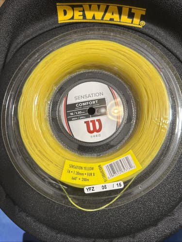 New Wilson Sensation 16g Multifilament. 200M Reel. Yellow Color.