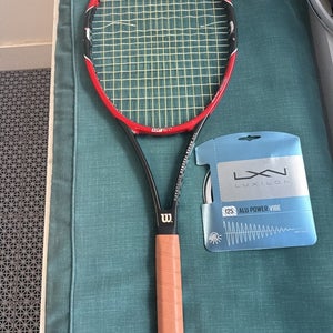 Wilson Pro Staff RF97 Autograph V10 4 3/8 Free Set Of ALU VIBE Good Cond