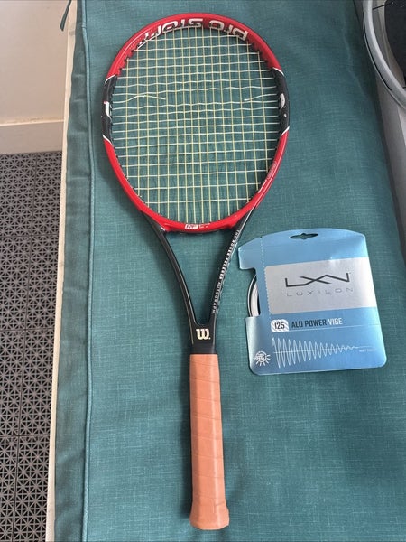 Wilson Pro Staff RF97 Autograph V10 4 3/8 Free Set Of ALU VIBE Good Cond