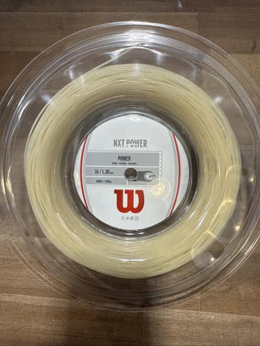 New Wilson NXT Power 16g Tennis String Reel 200M Multifilament