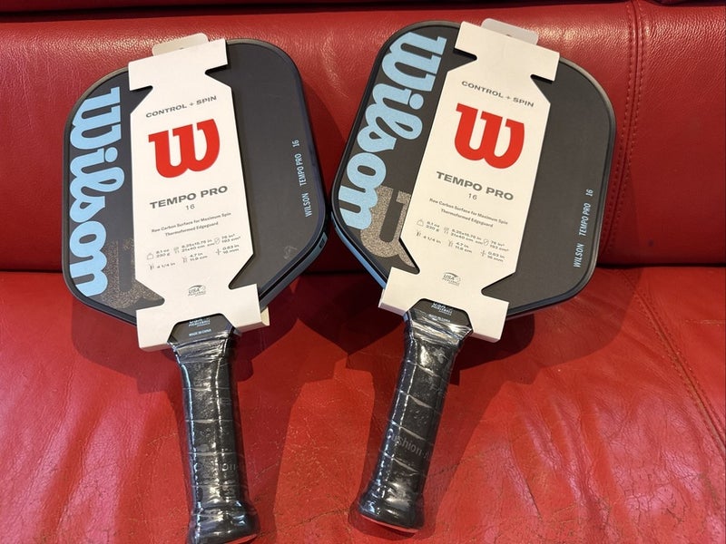 Set Of 2.  Brand New!!! Wilson Tempo Pro 16 Pickleball Paddles. New Lower Price