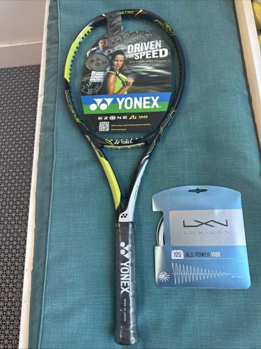 New Yonex Ezone Ai98. 285g  4 3/8 w/Free Set Of ALU VIBE.