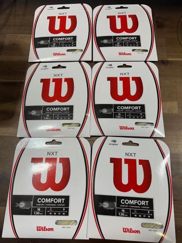 New 6 Sets of Wilson NXT Comfort 16g