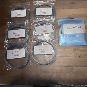 New 6 Sets Head Hawk Power 16 and Set of Luxilon Alu Power Vibe 125