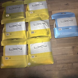 New 6 Sets Luxilon 4G 125 and Set of Luxilon Alu Power Vibe 125