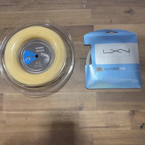 New Reel Dunlop Iconic Touch 130/16 200m. and Set of Luxilon Alu Power Vibe 125