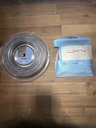 New Reel Luxilon Alu Power 120 200m. and Set of Luxilon Alu Power Vibe 125
