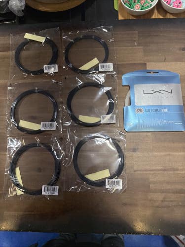 New 6 Head Lynx Tour 17g And Luxilon Alu Power Vibe 125.