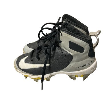 Used Nike HUARACHE CLEATS BB/SB Cleats Black Youth 12.0 11834-S000042602