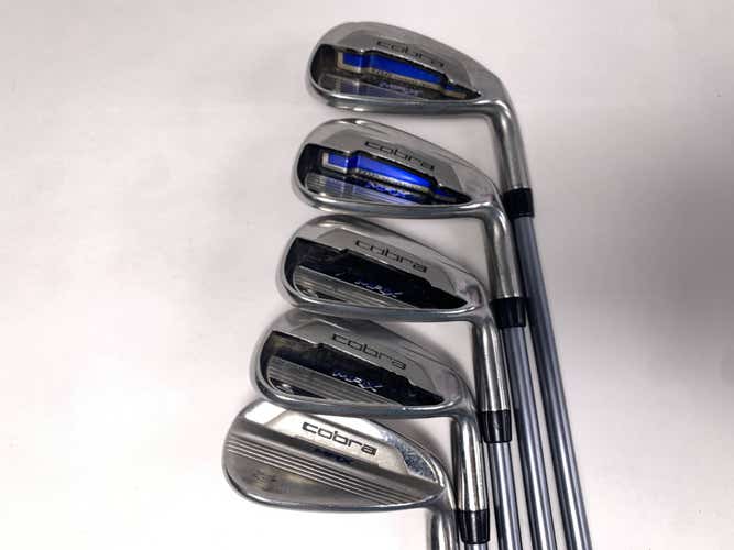 Cobra MAX Iron Set 7-PW+GW Matrix White Tie X4 56g Senior Graphite Mens RH