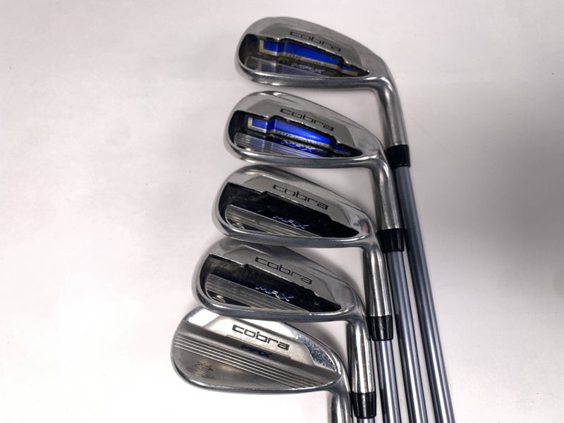Cobra MAX Iron Set 7-PW+GW Matrix White Tie X4 56g Senior Graphite Mens RH