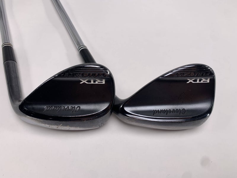 Cleveland RTX Full Face Black Satin Wedge Set 52* 9 | 56* 9 DG Spinner Mens RH
