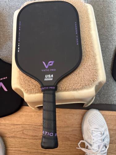 Black Vatic Pro Prism V7 16mm Pickleball Paddle (New)