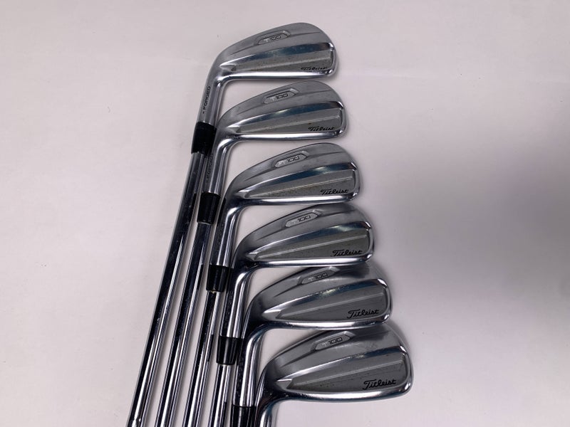 Titleist T100 2021 Iron Set 4-9 True Temper Dynamic Gold S300 Stiff LH