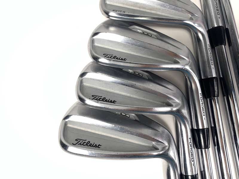 Titleist T100 2021 Iron Set 5-PW True Temper AMT Tour White