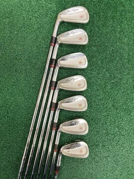 Left Handed Ben Hogan Apex Plus 5-EW+FW MLH Apex 4 Stiff Flex Steel Shafts