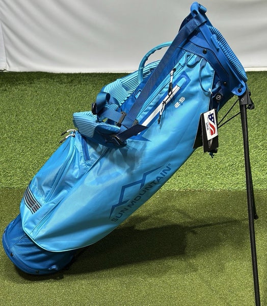 Sun Mountain 2.5+ Plus Lightweight 4-Way Stand Carry Golf Bag - Surf/River NEW!