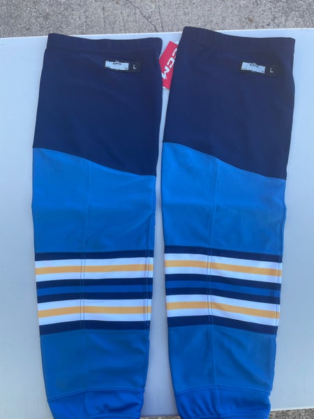 NEW CCM EDGE Pro Stock Springfield Thunderbirds Kevlar Backed Socks 73624