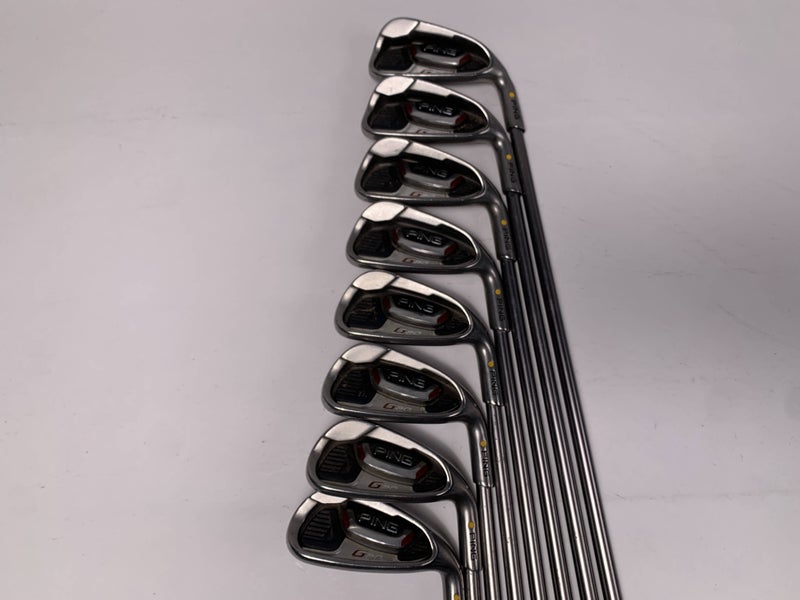 Ping G20 Iron Set 4-PW+GW Gold Dot 4* Flat TFC 169 I Stiff Steel Mens RH