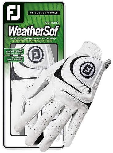 FootJoy WeatherSof All-Weather Mens Golf Gloves White - Choose Size NEW