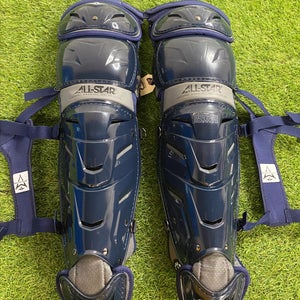 Navy All Star System 7 Axis Catcher's Leg Guard (New)