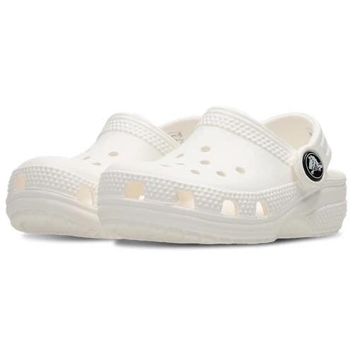 Crocs Classic 206990-100 Clogs Kids US 6 White Round Toe Slip On Shoes TLW357