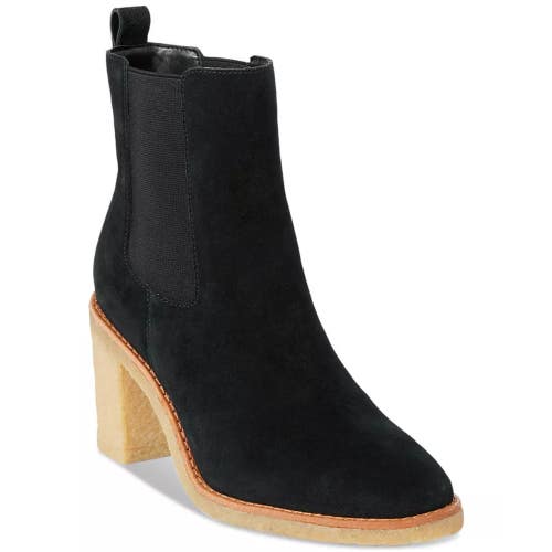 Lauren Ralph Lauren Marianna Boots Women's 9.5 Black Suede Chelsea Bootie TZP482