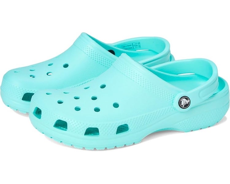 Crocs Classic Clog Kids US 6 Aquamarine Slingback Round Toe Slip On Shoes TLW374