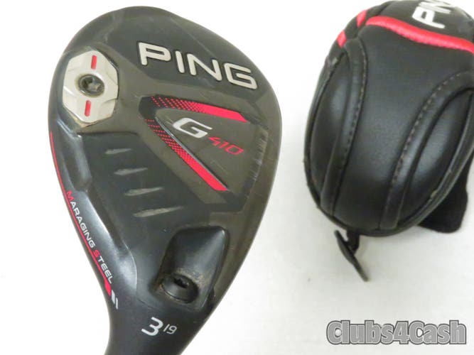 PING G410 Hybrid 19 3H Alta CB 70 Red Stiff Flex with Cover  CLEAN