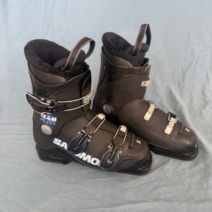 Mondo 24 & 24.5 Kid's Salomon Team T3 All Mountain Ski Boots (Used)