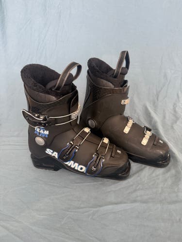 Mondo 24 & 24.5 Kid's Salomon Team T3 All Mountain Ski Boots (Used)