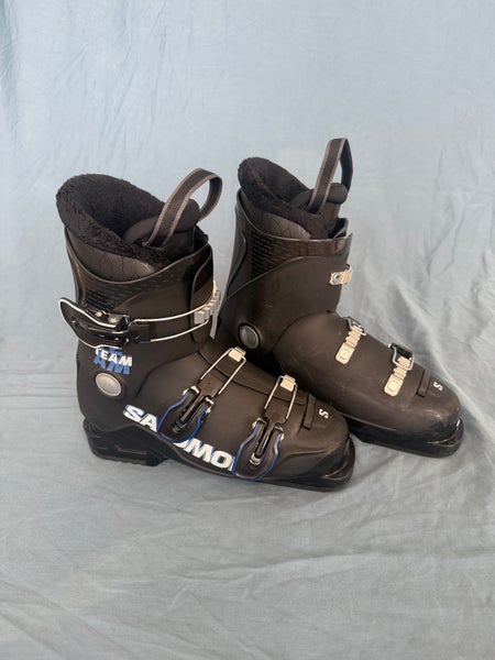 Mondo 24 & 24.5 Kid's Salomon Team T3 All Mountain Ski Boots (Used)