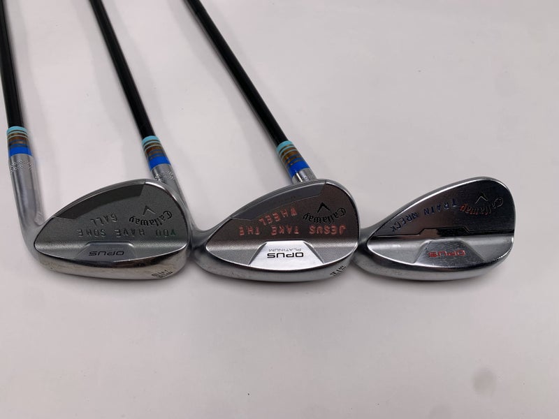 Callaway Opus Platinum Chrome Wedge Set 50* 10 | 54* 12 | 58* 8 DG Black Mens RH
