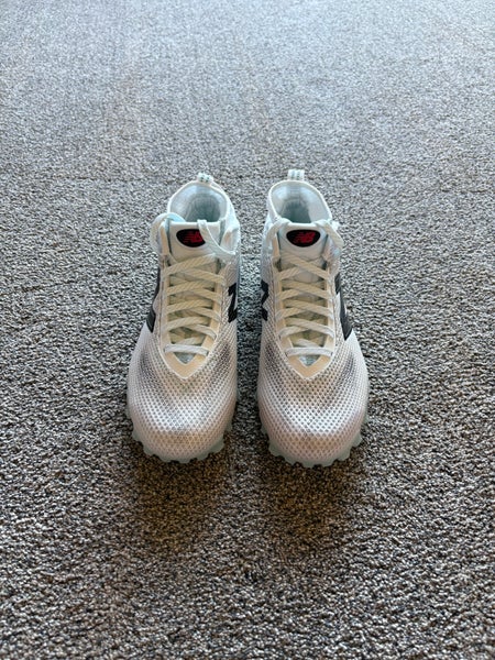 New Balance FreezeLX 5 Mid Cleats - White - Size M 10.5 (W 11.5) - (New)