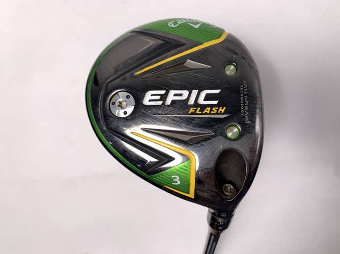 Callaway EPIC Flash 3 Fairway Wood 15* Project X Even Flow 6.0 65g Stiff RH