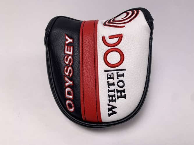 Odyssey White Hot OG Black White Red Mallet Putter Headcover NEW