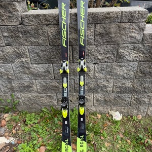 Fischer RC4 World Cup SL 165 cm Racing Skis With Bindings Max Din 16 (Used)