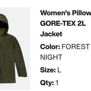 Green Women's Adult Large Burton Jacket (Used)