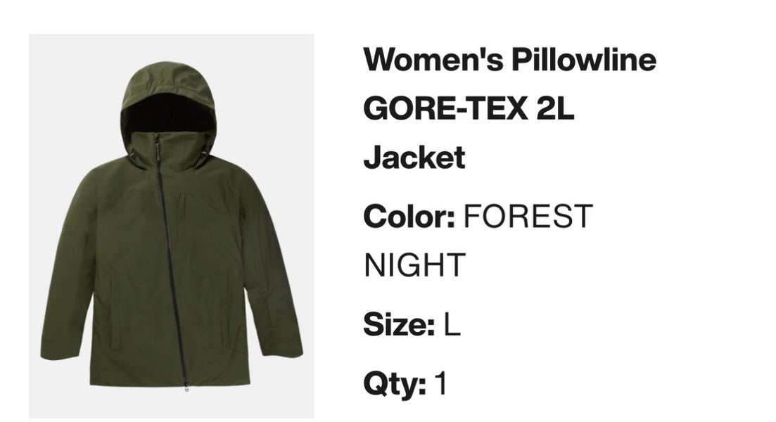 Green Women's Adult Large Burton Jacket (Used)