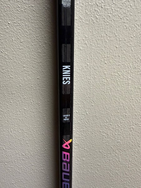 Matthew Knies Senior Bauer Proto2 Left Hand Hockey Stick P92 87 Flex Pro Stock (NEW)