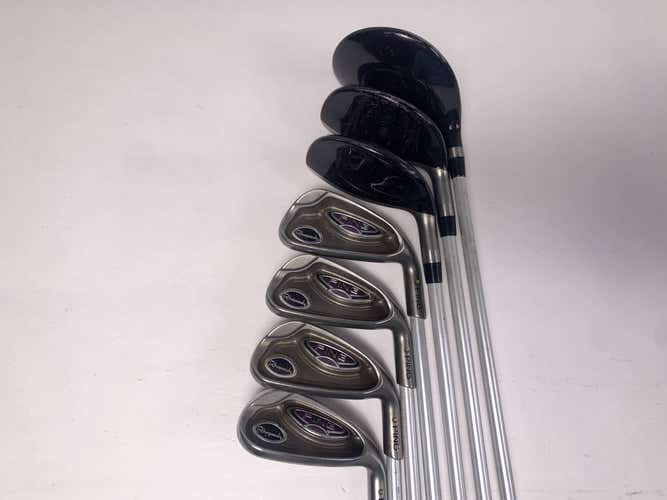 Ping Rhapsody Club Set 5W 5H 6H 7-9 SW Black Dot ULT 129 Ultra Light Ladies RH