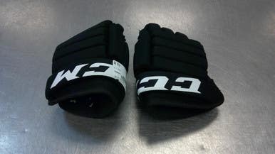 Used CCM LTP Junior Gloves Black 10" 11339-S000196106