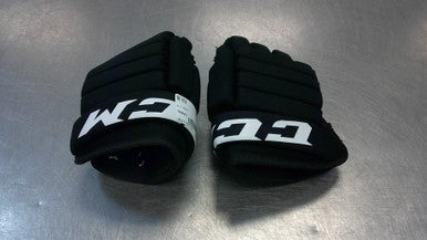 Used CCM LTP Junior Gloves Black 10" 11339-S000196106