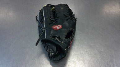 Used Rawlings GOLD GLOVE BB/SB Glove LH Throw Black 12" 11339-S000196028