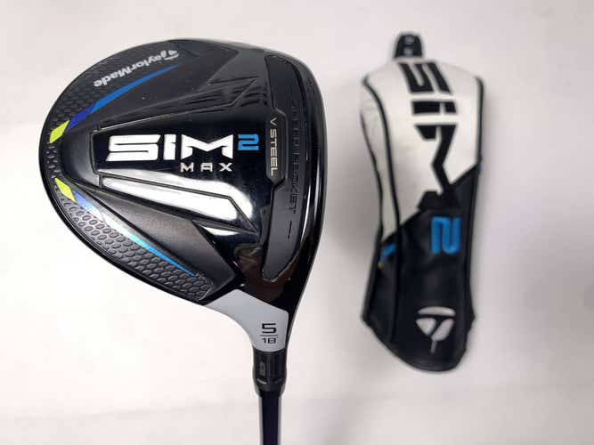 TaylorMade SIM2 MAX 5 Fairway Wood 18* Fujikura Ventus Blue 5R Regular RH HC