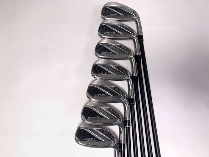 TaylorMade Stealth Iron Set 4-PW KBS Max MT 75g Regular RH Oversize Grips