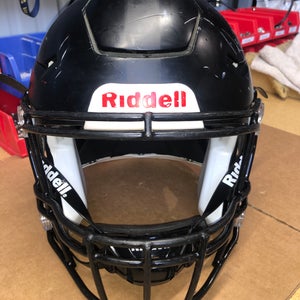 USED RIDDELL FLEX ADULT HELMET - LARGE - FLAT BLACK